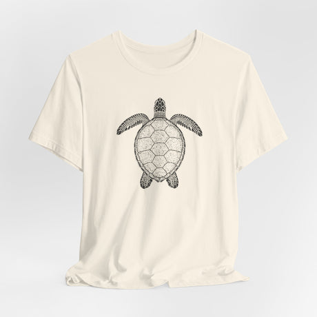 Intricate Black Ink Sea Turtle Graphic Tee - 7 Colors