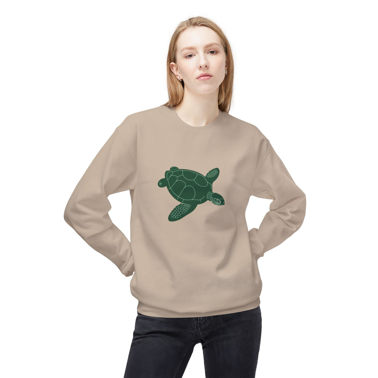 Gliding Green Sea Turtle Sweatshirt - 4 colors