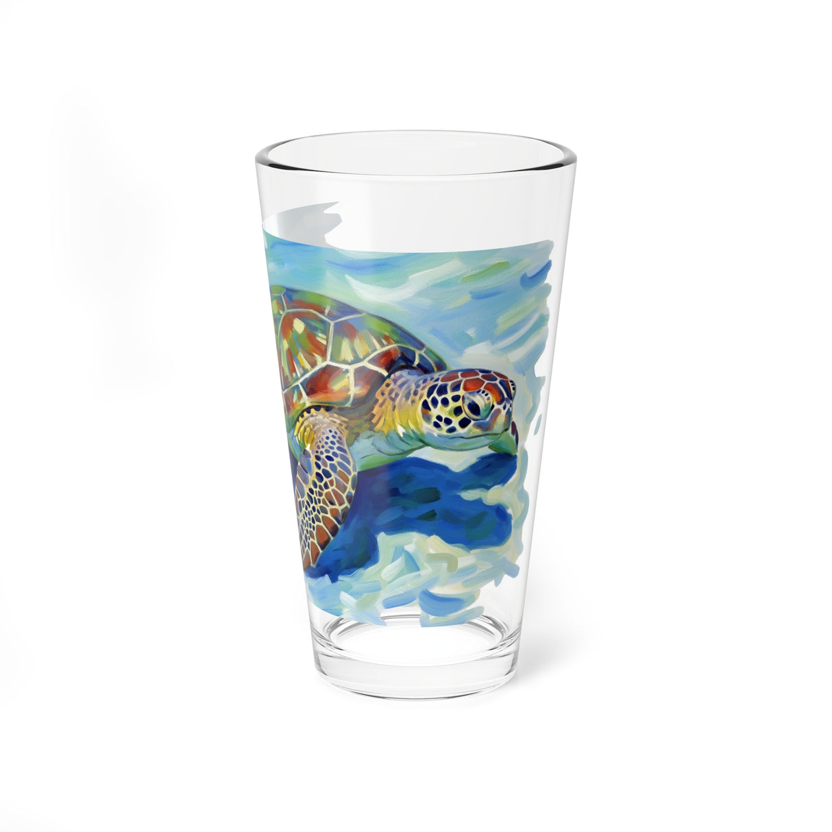 Oil Paint Sea Turtle 16oz Drinkware