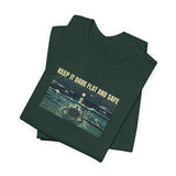 Keep It Dark Flat Safe Ink Art Sea Turtle Tee - 5 Colors Dark