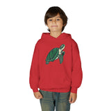 Kids Green Sea Turtle Illustration Hoodie - 5 Colors