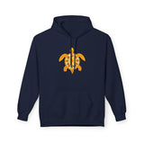 Gold Sea Turtle Hoodie - Comfy Unisex Fleece Sweatshirt - 4 Colors