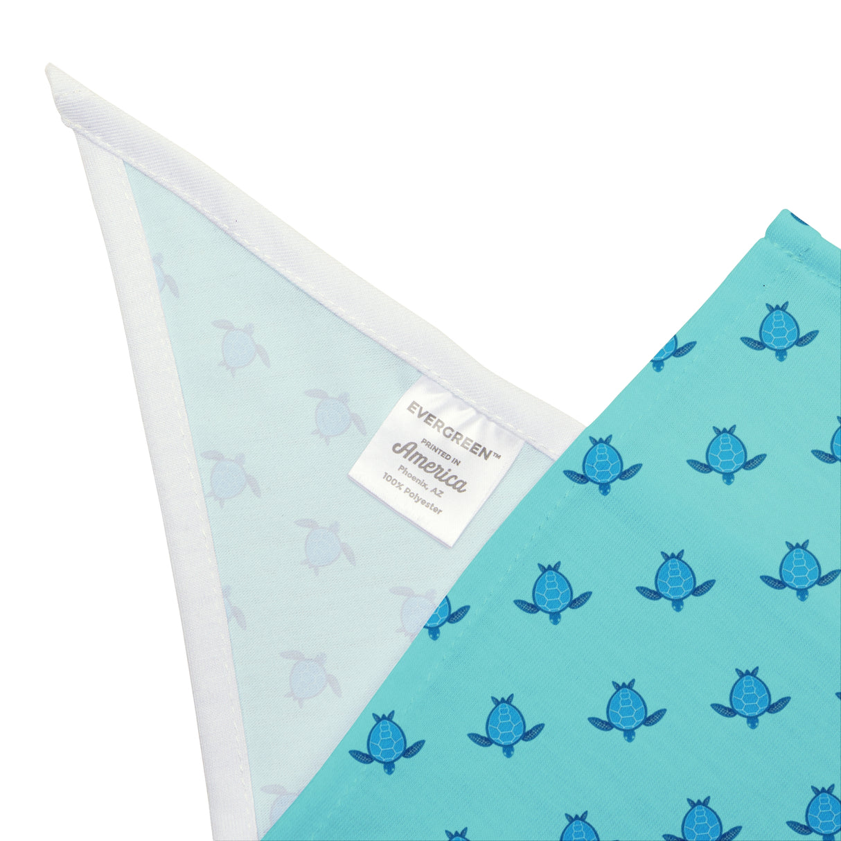 Stylish Blue Sea Turtle Pet Bandana for Dogs and Cats.
