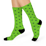 Apple Green Sea Turtle Cushioned Crew Socks