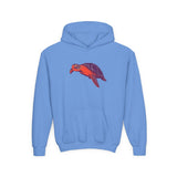 Youth Purple and Orange Sea Turtle Hoodie - 4 Colors