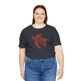 Orange Tribal Sea Turtle Graphic Tee - 6 Colors