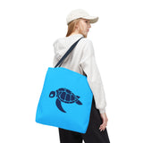 Blue Sea Turtle Icon Tote Bag - 3 sizes