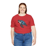 Blue Comic Print Sea Turtle Graphic Tee - 7 Colors