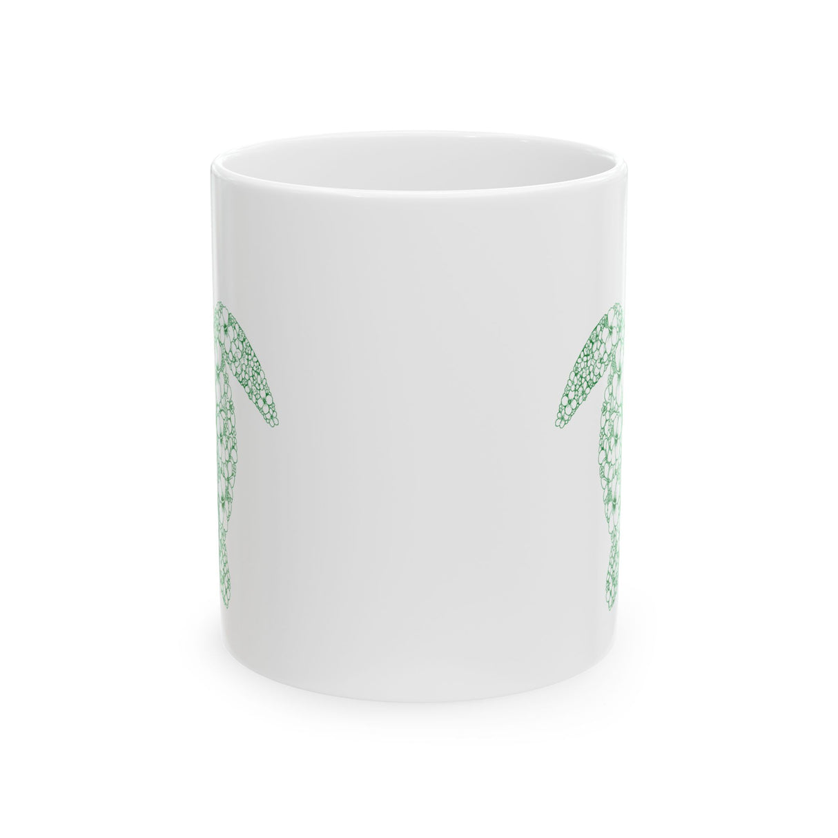 Tropical Green Sea Turtle Design Mug