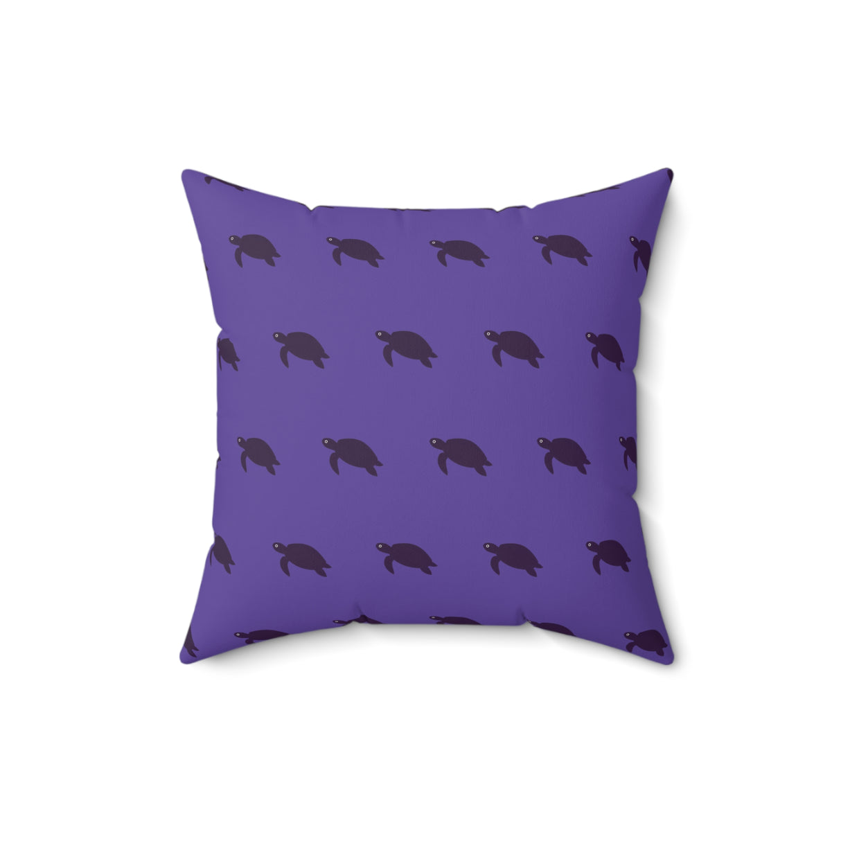 Purple Momchrome Sea Turtle Pillow, Faux Suede Pillow - 4 sizes