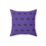 Purple Momchrome Sea Turtle Pillow, Faux Suede Pillow - 4 sizes