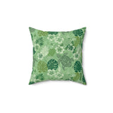 Dark Green Tiki Art Sea Turtle Faux Suede Pillow - 4 sizes