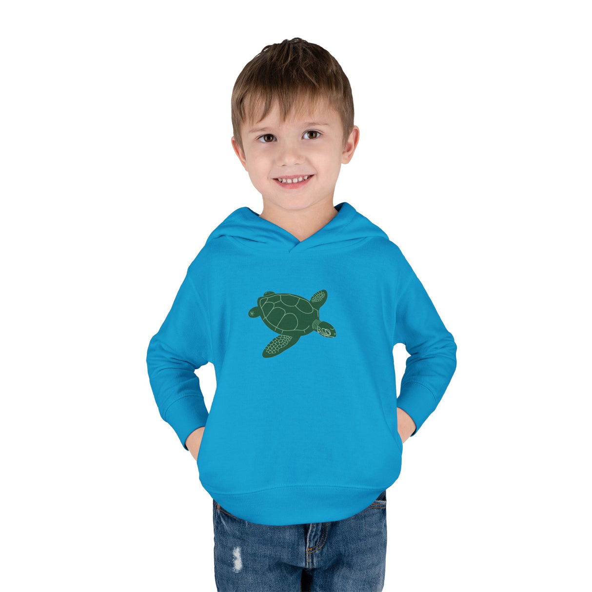 Toddler Gliding Sea Turtle Hooded Sweatshirt - 4 Colors