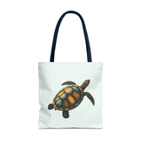 Oil Art Sea Turtle Tote Bag - 3 sizes