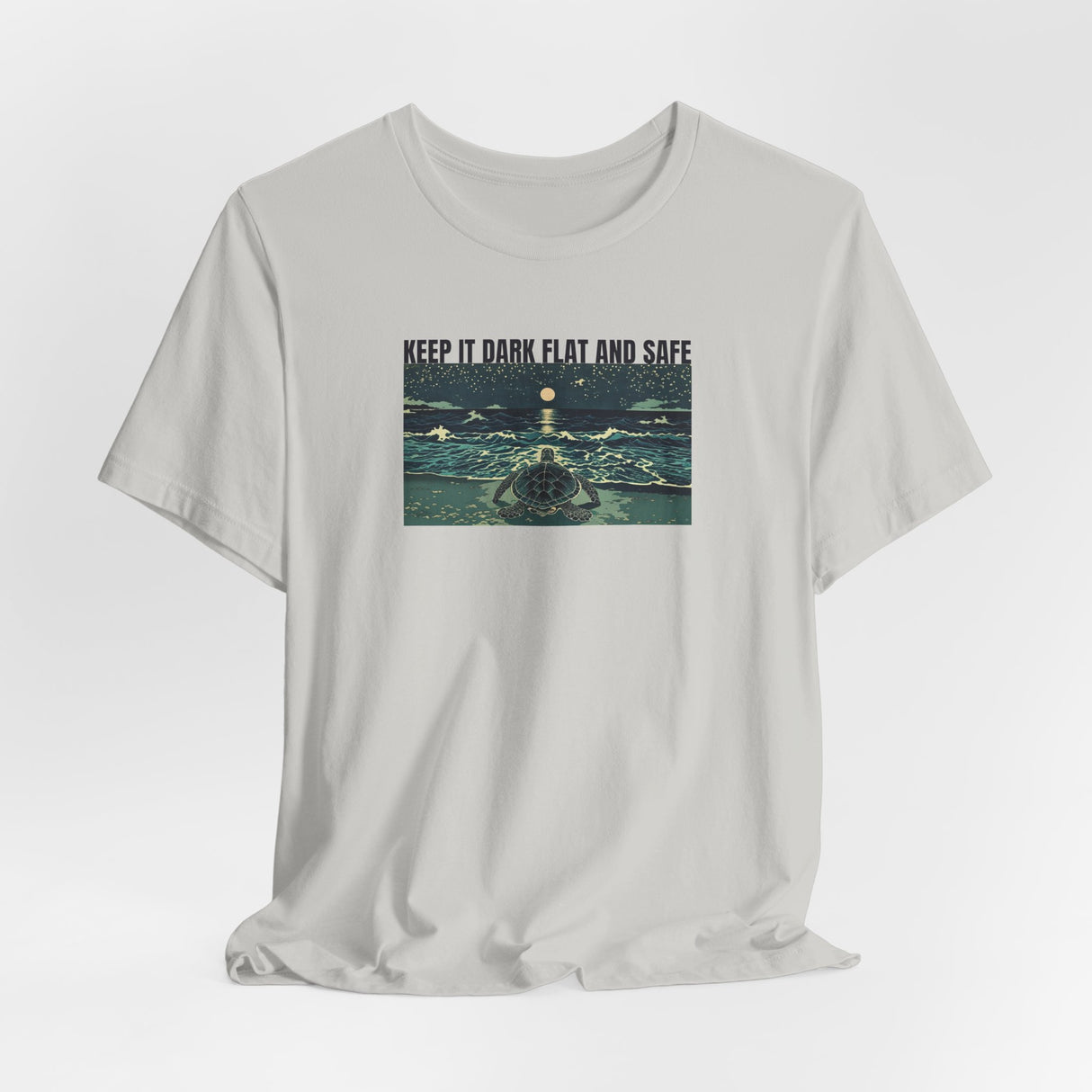 Keep It Dark Flat Safe Ink Art Sea Turtle Tee - 6 Colors Light
