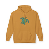 Teal Tribal Sea Turtle Hoodie -  Sea Turtle Sweatshirt - 6 Colors