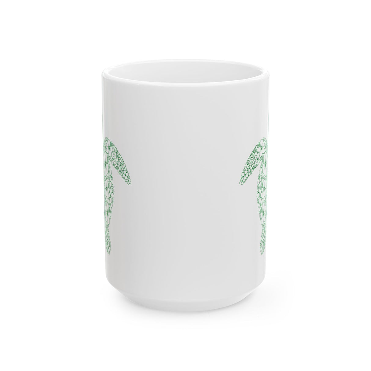 Tropical Green Sea Turtle Design Mug