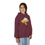Youth Orange and Teal Sea Turtle Hoodie - 6 Colors