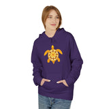 Gold Sea Turtle Hoodie - Comfy Unisex Fleece Sweatshirt - 4 Colors