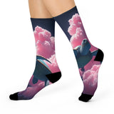 Flying Sea Turtle Cushioned Crew Socks