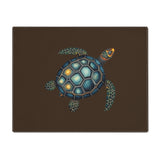 Dark Brown and Blue Sea Turtle Placemat