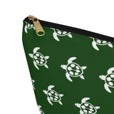 Green Sea Turtle Print Accessory Pouch