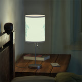 Blue Tropical Flower Sea Turtle Pattern Table Lamp
