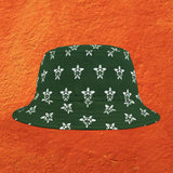 Green and White Print Sea Turtle Pattern Bucket Hats - Large Sizes Available