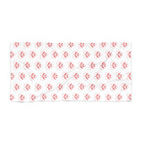 Red Heart Sea Turtle Beach Towel