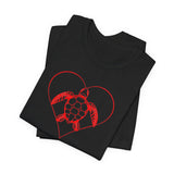 Red Heart Sea Turtle Graphic Tee - 8 Colors