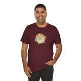 Orange and White Compass Sea Turtle Illustration Tee - 6 colors