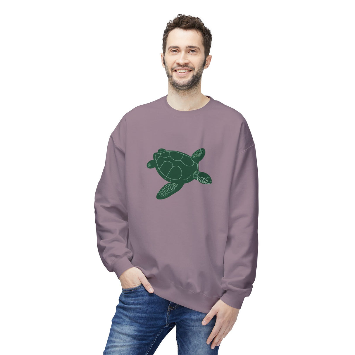 Gliding Green Sea Turtle Sweatshirt - 4 colors