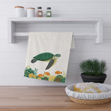 Homie Green Sea Turtle Tea Towel (cotton, poly)