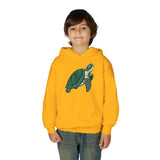 Kids Green Sea Turtle Illustration Hoodie - 5 Colors