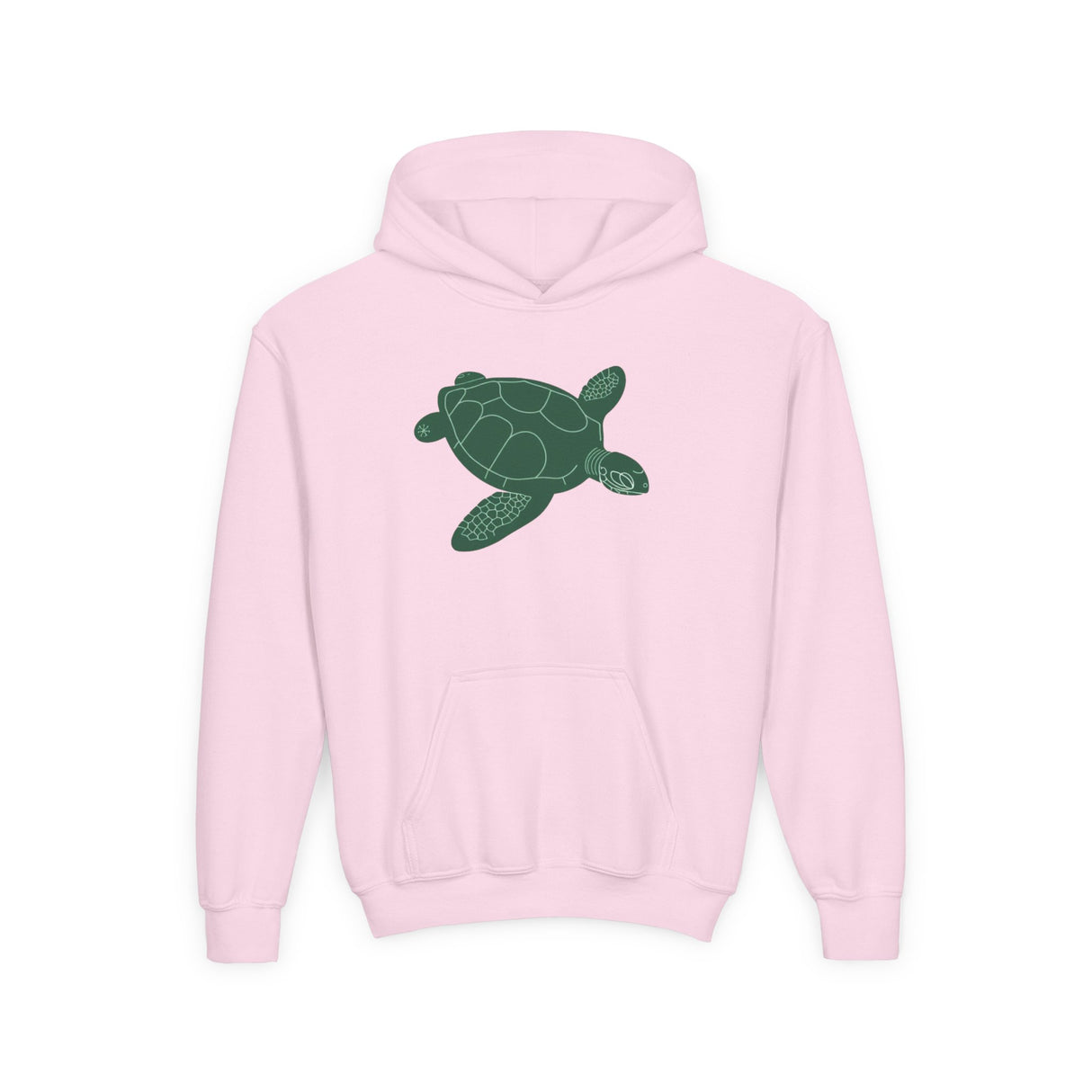 Youth Gliding Green Sea Turtle Hoodie - 4 Colors