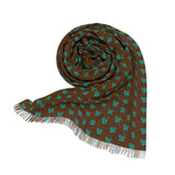 Brown and Teal Sea Turtles Light Scarf