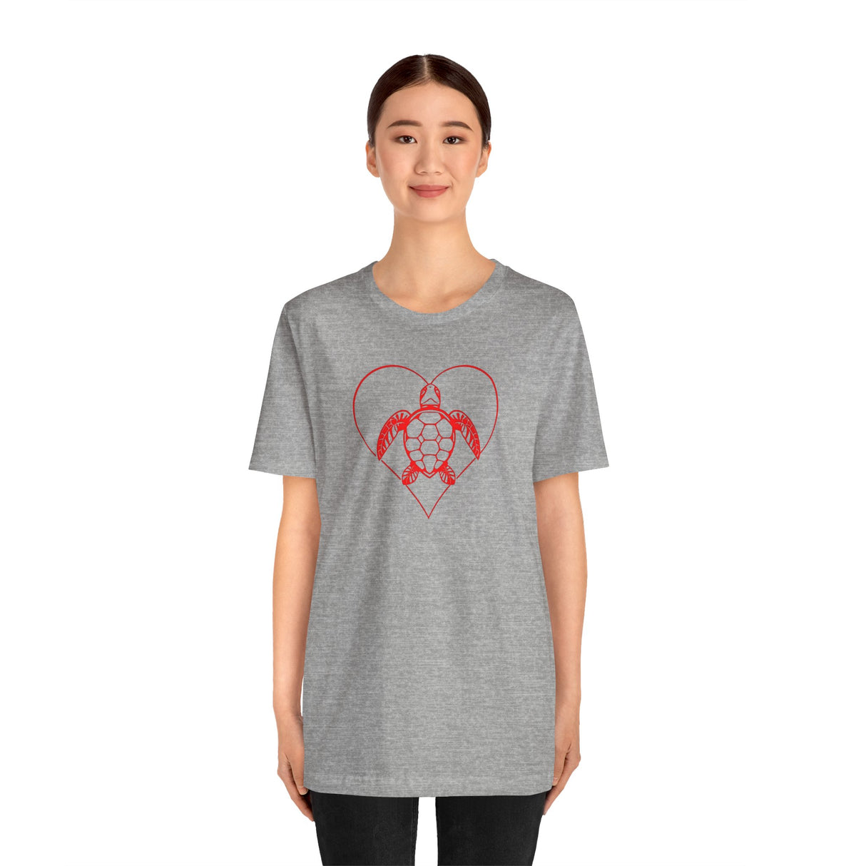 Red Heart Sea Turtle Graphic Tee - 8 Colors
