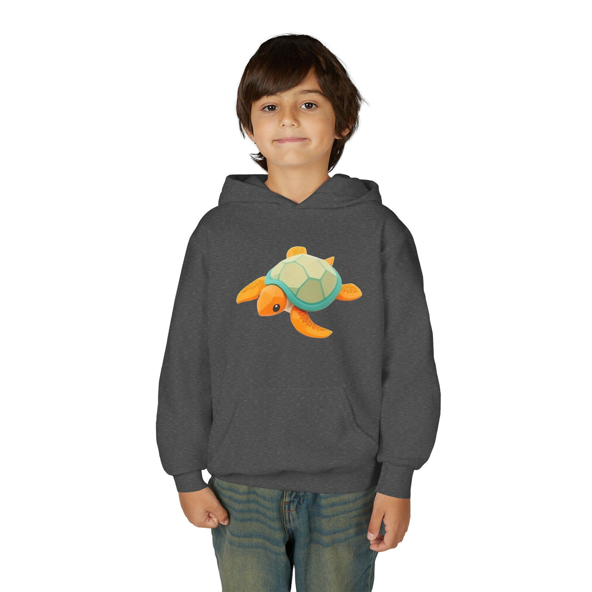 Youth Orange and Teal Sea Turtle Hoodie - 6 Colors
