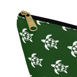 Green Sea Turtle Print Accessory Pouch