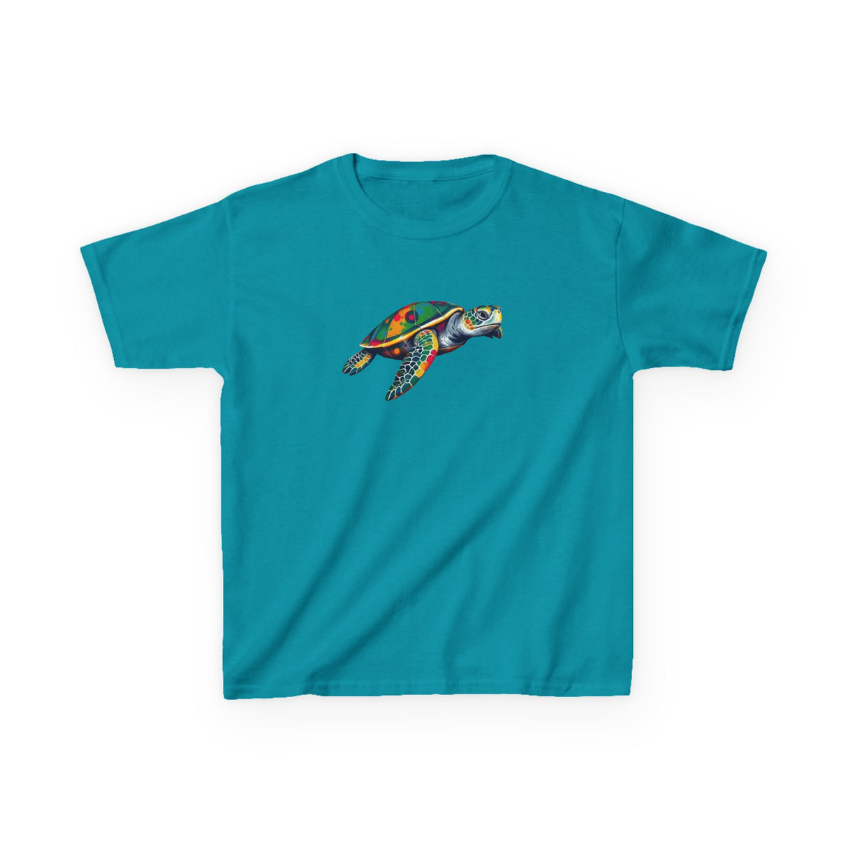 Kids Cute Paint Splat Sea Turtle Tee - 6 colors