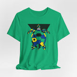 Bauhaus Blue Yellow Black Sea Turtle Graphic Tee - 5 Colors