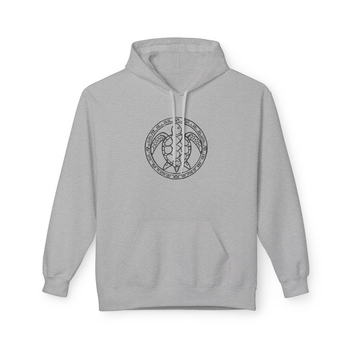 Tribal Sea Turtle Hoodie - Comfy Unisex Fleece Sweatshirt - 5 Colors