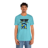Bauhaus Blue Yellow Black Sea Turtle Graphic Tee - 5 Colors