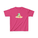 Kids Cute Baby Sea Turtle Sand Castle Cartoon Tee - 8 colors