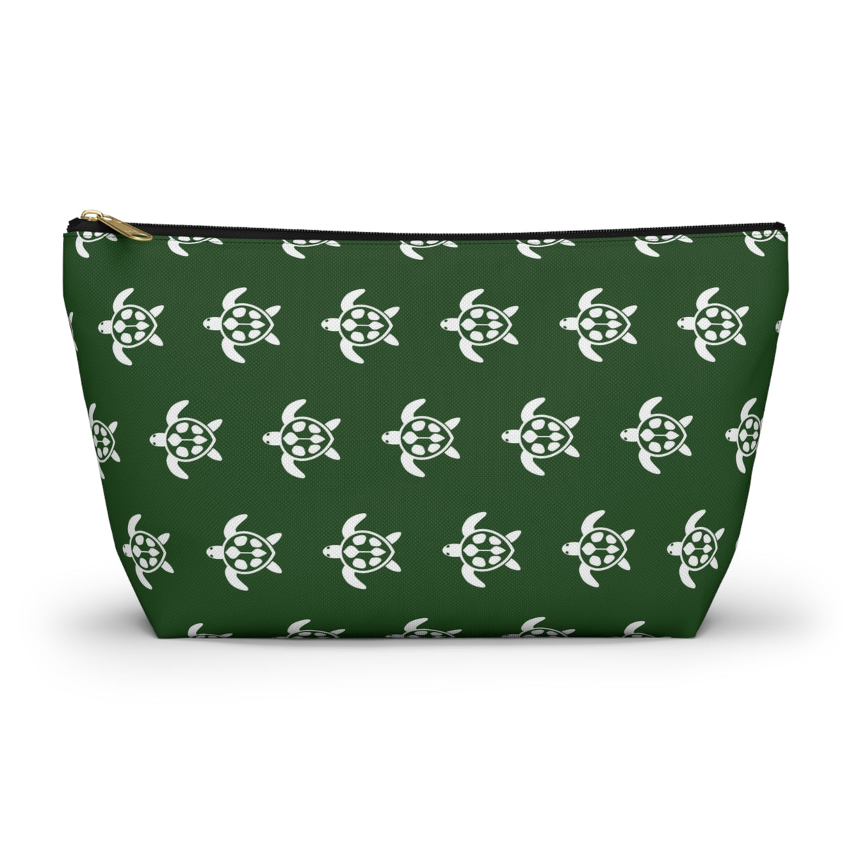 Green Sea Turtle Print Accessory Pouch