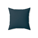 Blue Turtle Boho Sea Turtle Pillow, Faux Suede Pillow, Coastal Home Decor, Boho Accent Cushion, Beach House Accent, Sea Turtle Decor