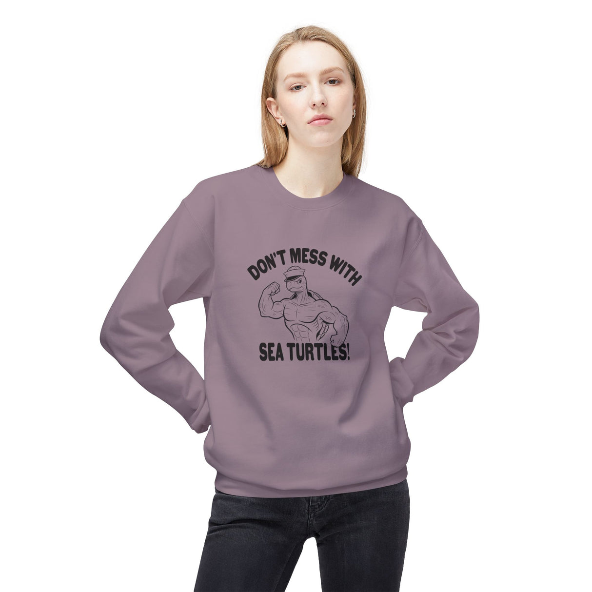 Don't Mess With Sea Turtles Black Ink Sweatshirt - 6 colors