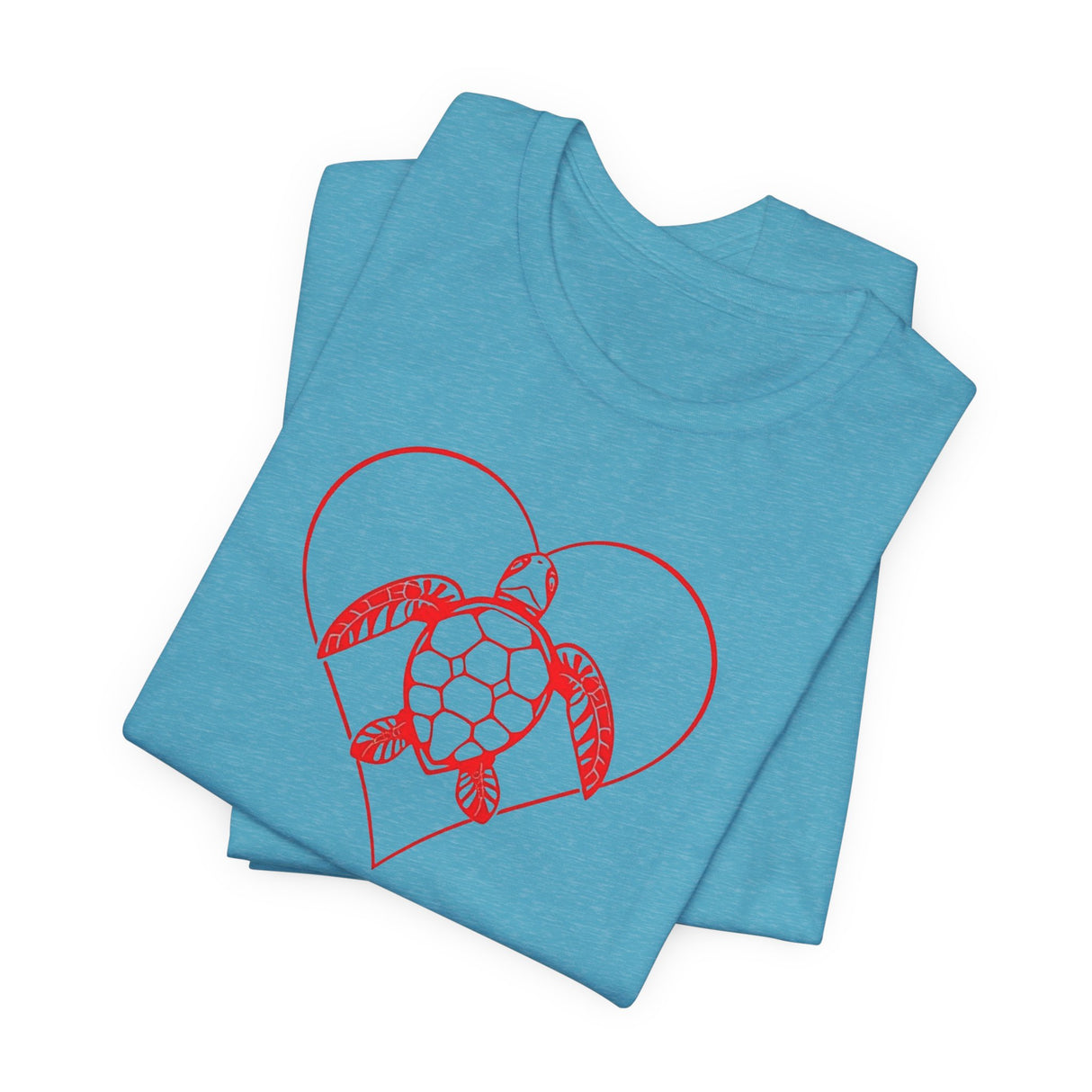Red Heart Sea Turtle Graphic Tee - 8 Colors