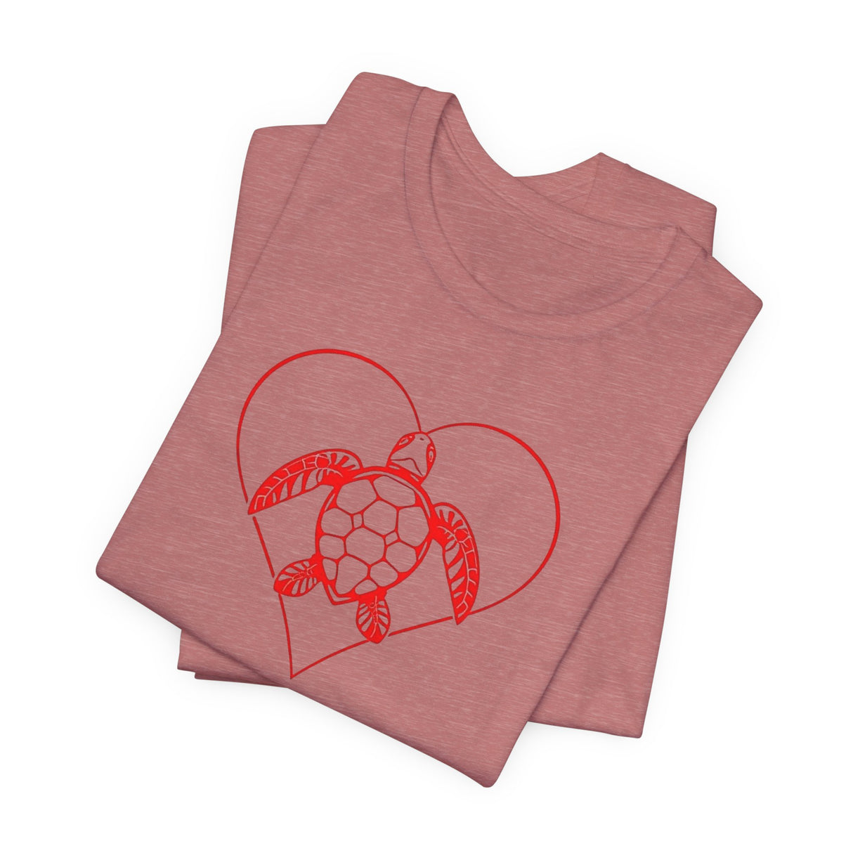Red Heart Sea Turtle Graphic Tee - 8 Colors