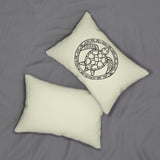 Tribal Sea Turtle Lumbar Pillow, Nautical Home Decor, Beach House Accent Cushion, Gift for Beach Lovers, Turtle Design Throw Pillow